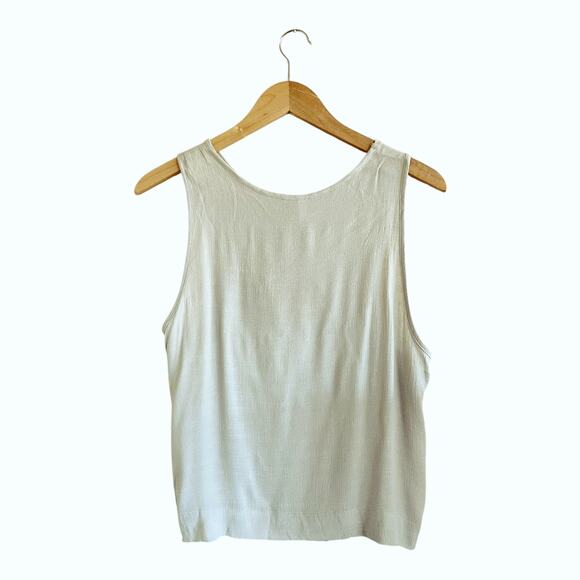 FREE PEOPLE Tunic Tank Pale Green Top Blouse Sleeveless Scoop Neck Small NWT - Picture 6 of 7